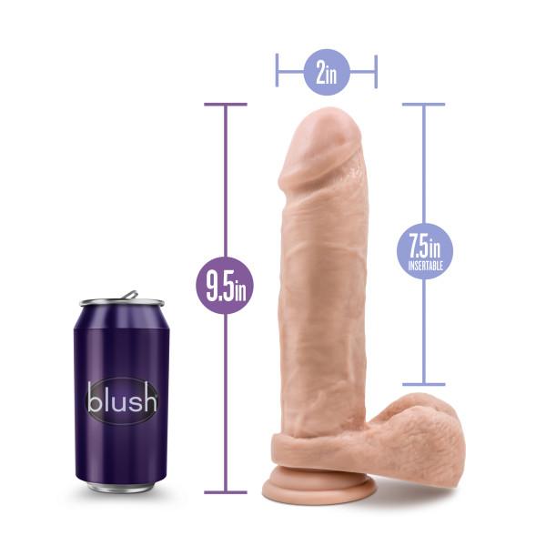 9.5 inch Dildo with Suction Cup - Beige